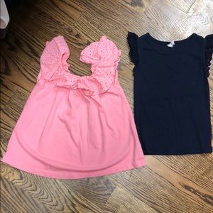 Pair of Gapkids eyelet tank tops